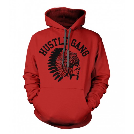 Hustle gang hoodie discount black and white